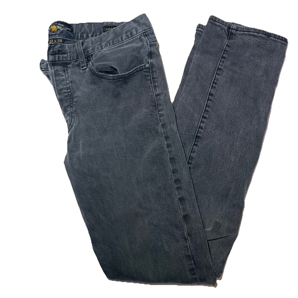 Lucky Brand Men’s Jeans 32x32 Charcoal Denim 1 Authentic Skinny Button Fly - Picture 1 of 9